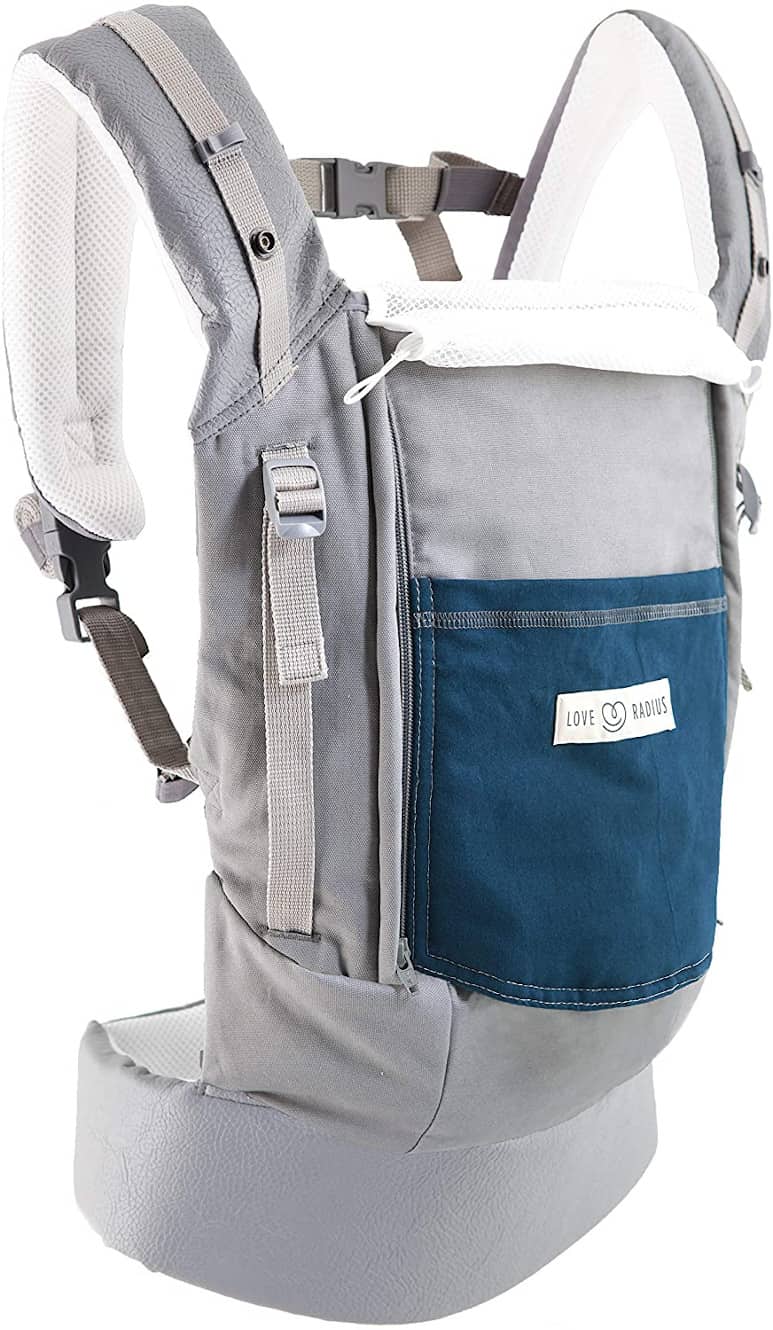 Différences pour le porte-bébé gris et bleu